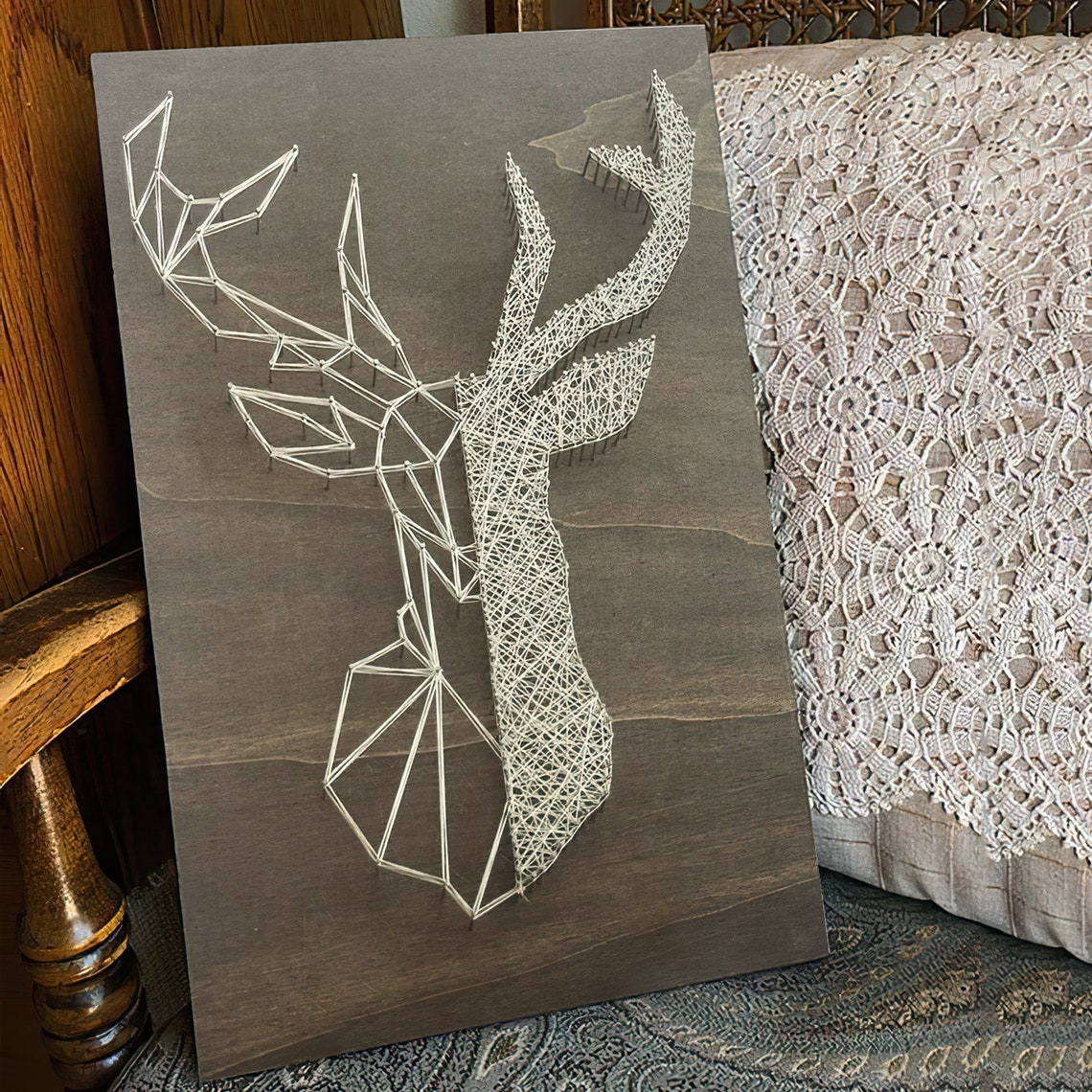 Deer String Art Kit DIY Kit Includes All Craft Supplies | Etsy