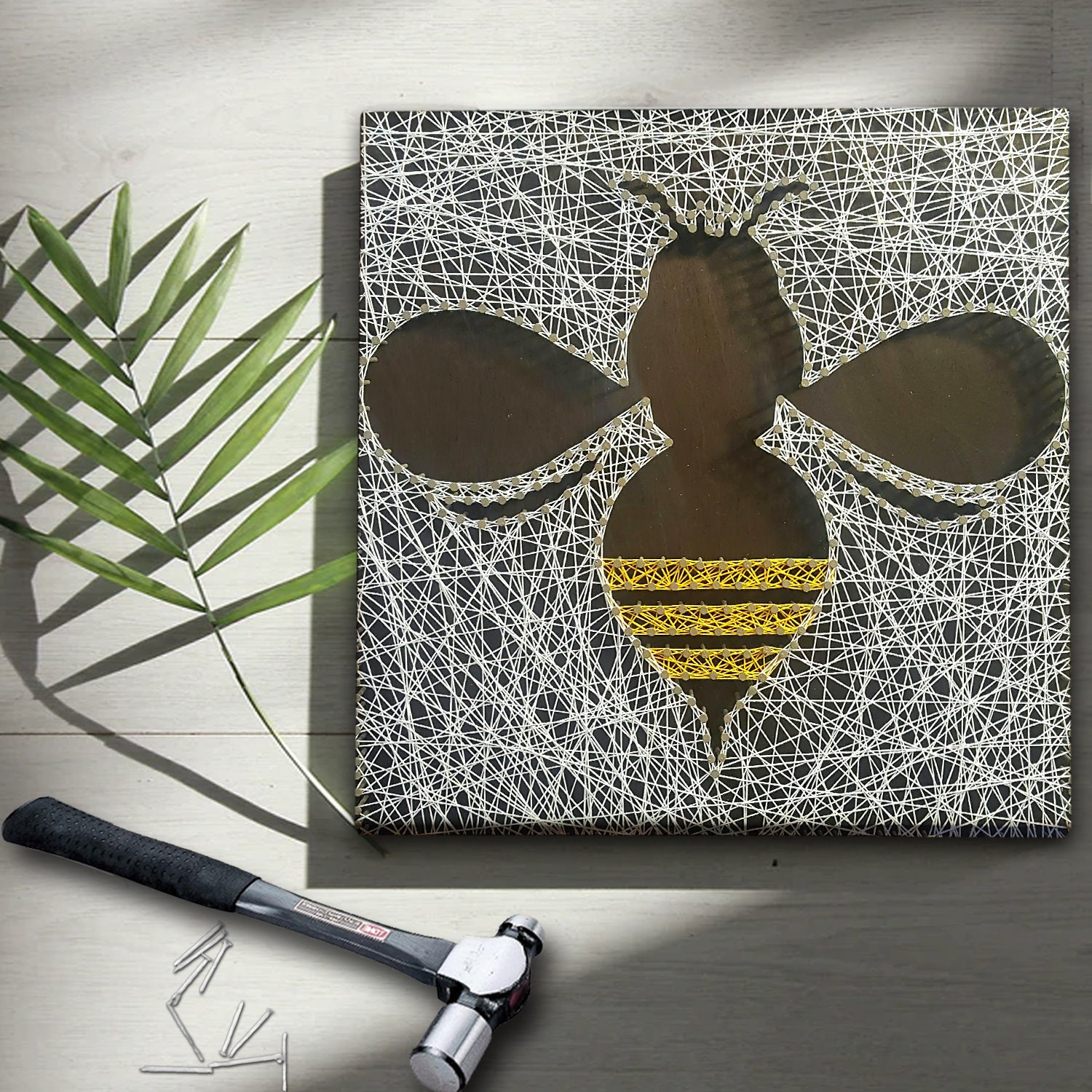 Bee String Art Kit DIY Kit Includes All Craft Supplies Bee Etsy