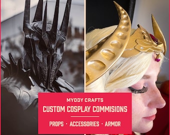 Custom commissions for cosplay- 3D models and printing, weapons accessories, jewelry