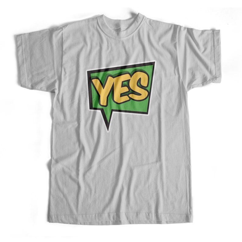 Iron On T-Shirt Transfer Print Yes Comic Book Actions