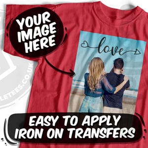 Transfert à chaud sur t-shirt | Personnalisez-le avec vos propres images pour créer un t-shirt personnalisé