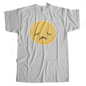 Sad Doodle Emoji Emoticon PNG & SVG Design For T-Shirts