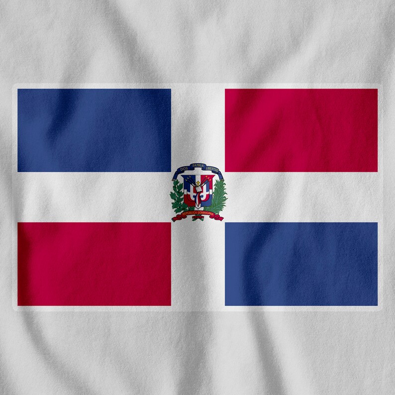 National Flag Dominican Republic Iron On T-Shirt Transfer Print