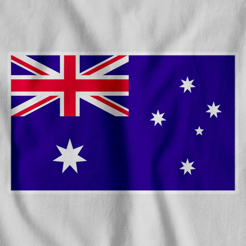 Iron On T-Shirt Transfer Print National Flag Australia