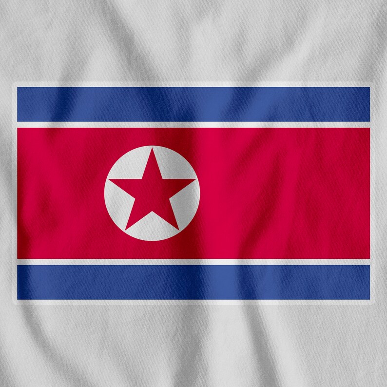 North-Korea National Flag Iron On T-Shirt Transfer Print