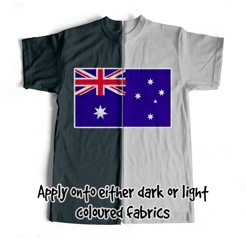 Iron On T-Shirt Transfer Print National Flag Australia