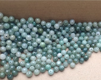 6 – 13 mm Genuine natural jadeite round shape jade bead