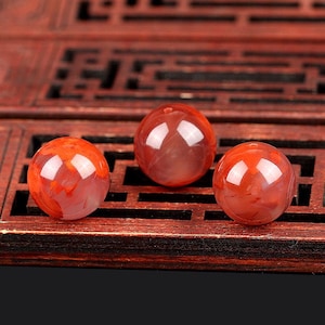 Rode Liangshan Nanhong-agaatkralen: ronde edelsteenkralen, 5-13 mm