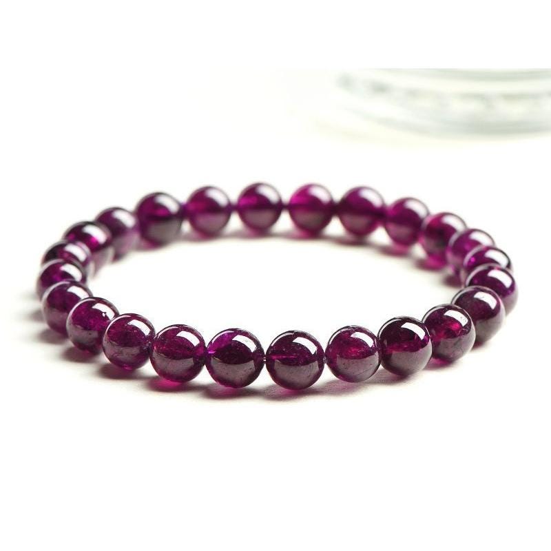 Purple Garnet Drop Bead - Etsy