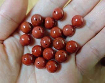 天然南紅瑪瑙丸玉、未処理赤石（3～12mm） - Etsy 日本