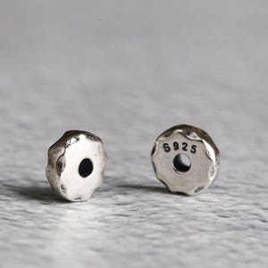 Oxidized Sterling Silver Gear Bead: S925 Spacer Bead