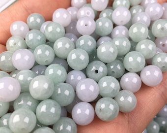 Natural Jadeite Round Beads (7mm)