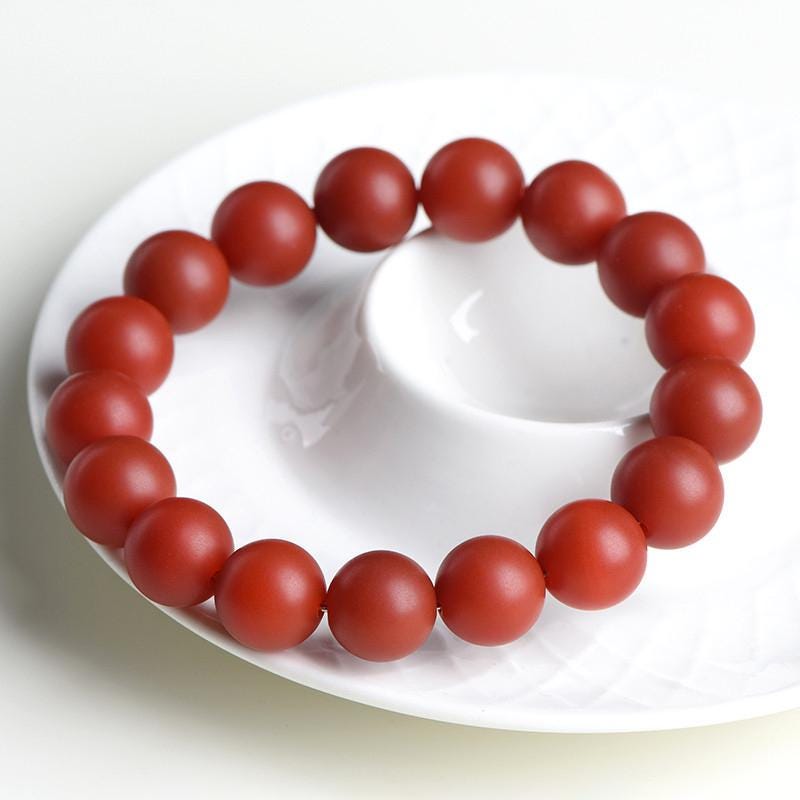 6 – 10mm Round Shape Matte Surface Genuine Natural Red Agate