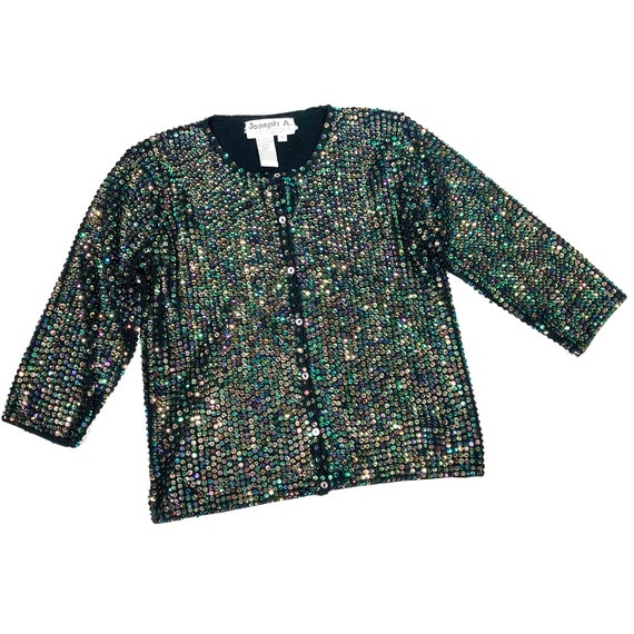 JOSEPH A. Silk blend sequins cardigan