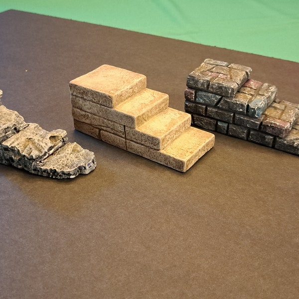 Dungeon Stackers, D&D terrain, versatile, modular, hand crafted, dungeon tiles, made to order