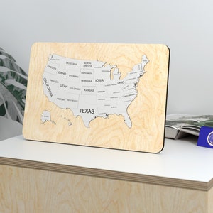 United States of America MAP - USA Picture Frame - svg for glowforge - SVG, Glowforge Frame, Laser Cut wood picture frame