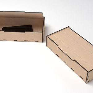 Box with Lid -  Laser cut files SVG, DXF, glowforge files, laser svg, laser cut template, laser