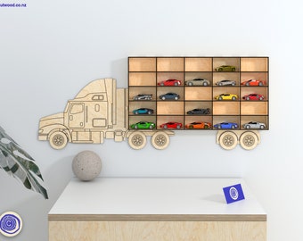 Matchbox Car Hanging Storage Truck - Toy Car Garage - Laser Cut File - Glowforge SVG