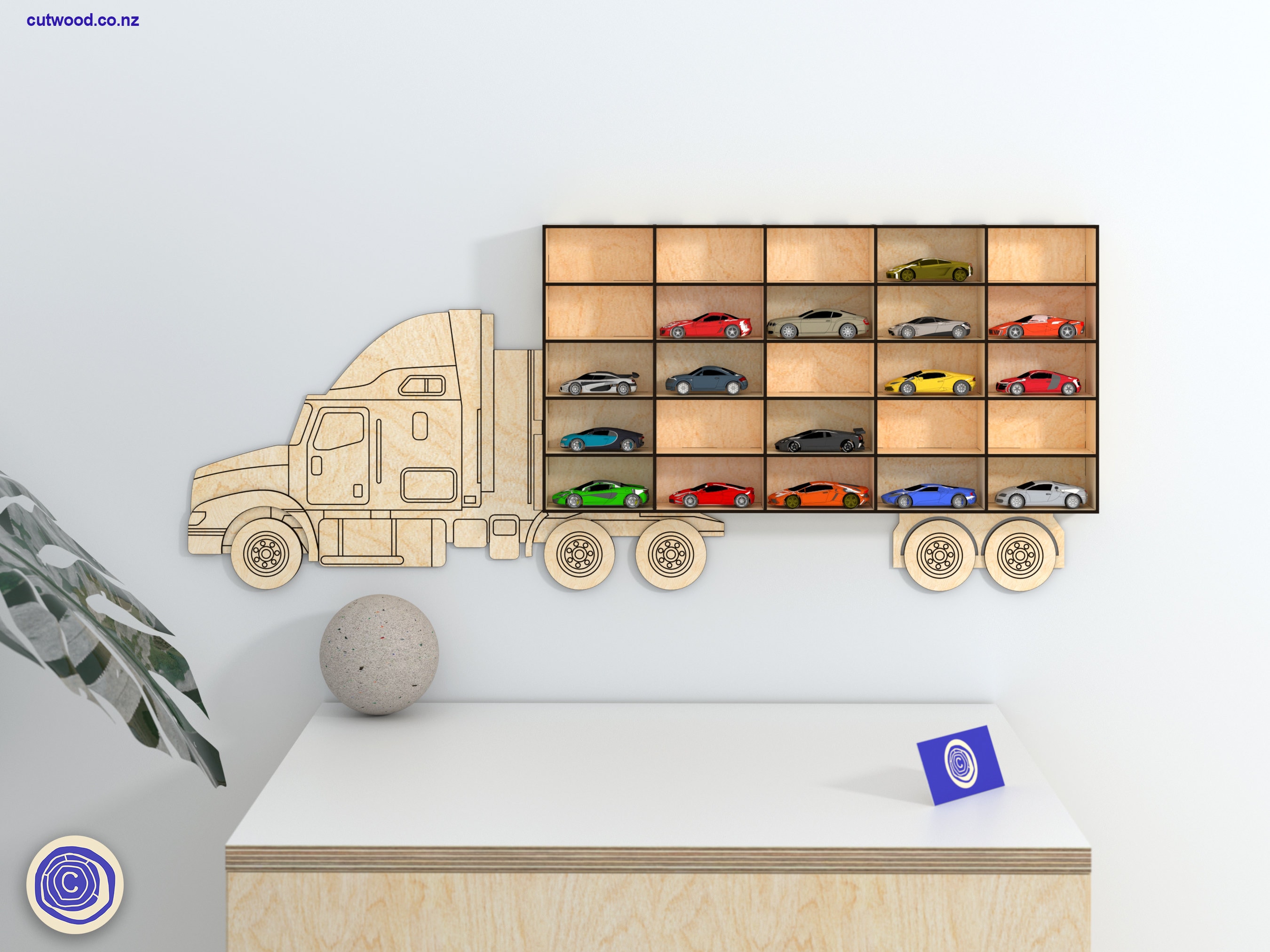 Toy Car Storage Wall 