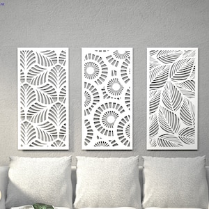 Foliage, Leaves, Flowers Wall Art - Home Decor Svg - For Laser or CNC - DIGITAL FILE