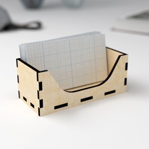 Visitenkartenhalter - 3mm, 1/8 inch, 4mm - Laser geschnittene Dateien SVG, DXF, Ai, EPS, dxf - Digitales Produkt - Glowforge