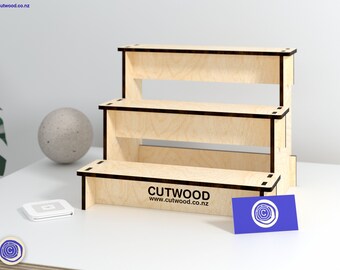 3-Layer Retail Display Stand: Laser Cut Files (Digital Download)