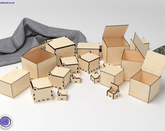 Laser Cut Box Bundle: 24 Sizes, Glowforge Files (Digital Files)