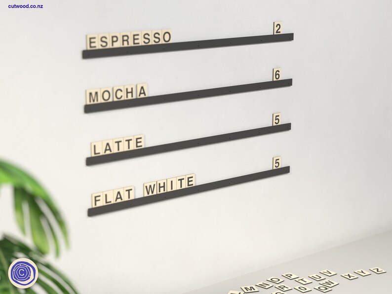 Wooden Letter Board Display Lettering Laser Cut File for Etsy