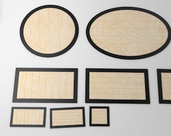 Faux Shiplap Sign Backers: Laser Cut Files (Digital File)