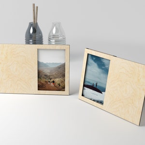 Cadre photo découpé au laser avec fente dans le cadre - svg pour Glowforge - SVG, cadre Glowforge, cadre photo en bois découpé au laser