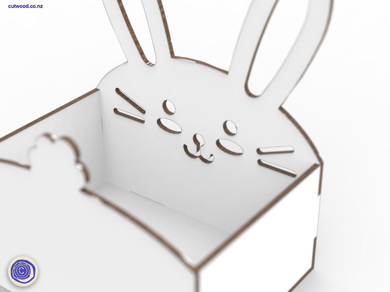 Easter Bunny Basket Laser Cut File Easter Box Bunny Laser - Etsy