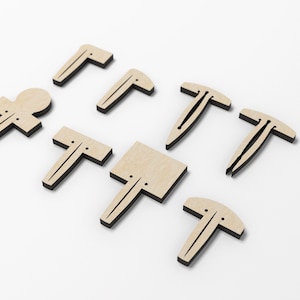 Glowforge Crumb Tray Pins: Material Holding - Digital Cut File