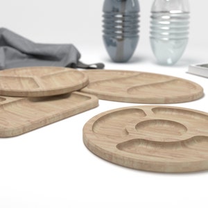Archivo CNC - madera o plato para servir - archivo cnc/ plato para servir stl/ plato para servir dxf / archivos de modelos 3D / 3D