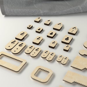 Sawtooth Hanger - Photo Hanger Hooks Bundle - Téléchargement numérique - Glowforge - Laser Cut File