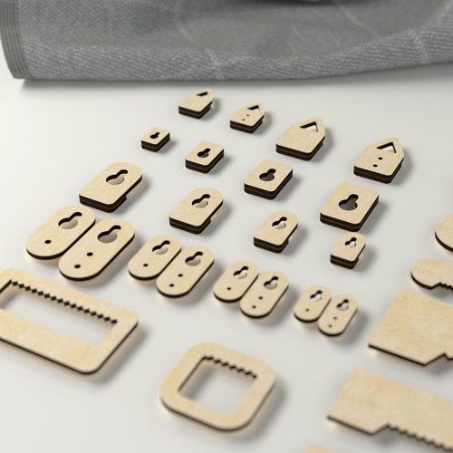 Laser Cut Photo Frame Hanger Hooks CDR File Laser Cut Digital Etsy