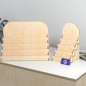 Ladentheke Display Stand Digitale Datei - 4 verschiedene Größen - Ai SVG EPS - Laser CNC Schnittmuster Modell - Handwerk Stand, Marktstand