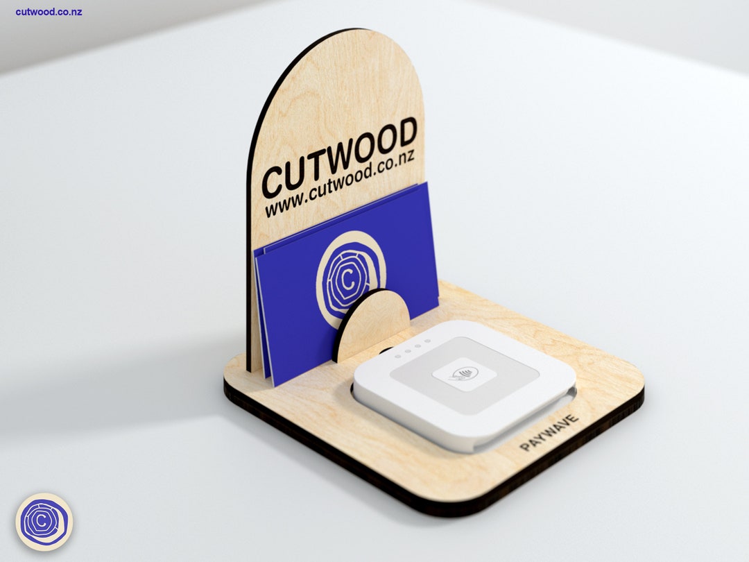 Square Reader Dock: Laser Cut File, Business Card Holder (SVG, DXF, Ai ...