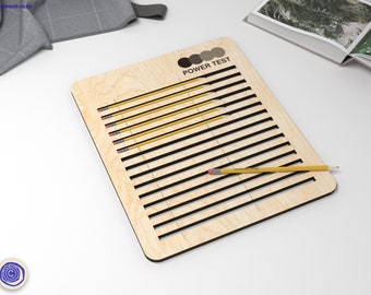 Pencil Jig for Laser Engraving - Laser Cut Digital File - Glowforge