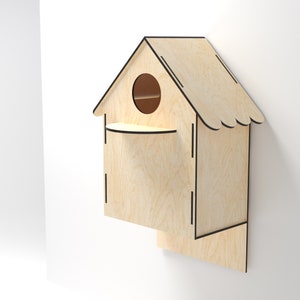 Birdhouse, vetor Bird House, corte a laser Bird House, padrão BirdHouse, arquivos Birdhouse Glowforge, arquivos de corte a laser Bird House Dxf,Svg,