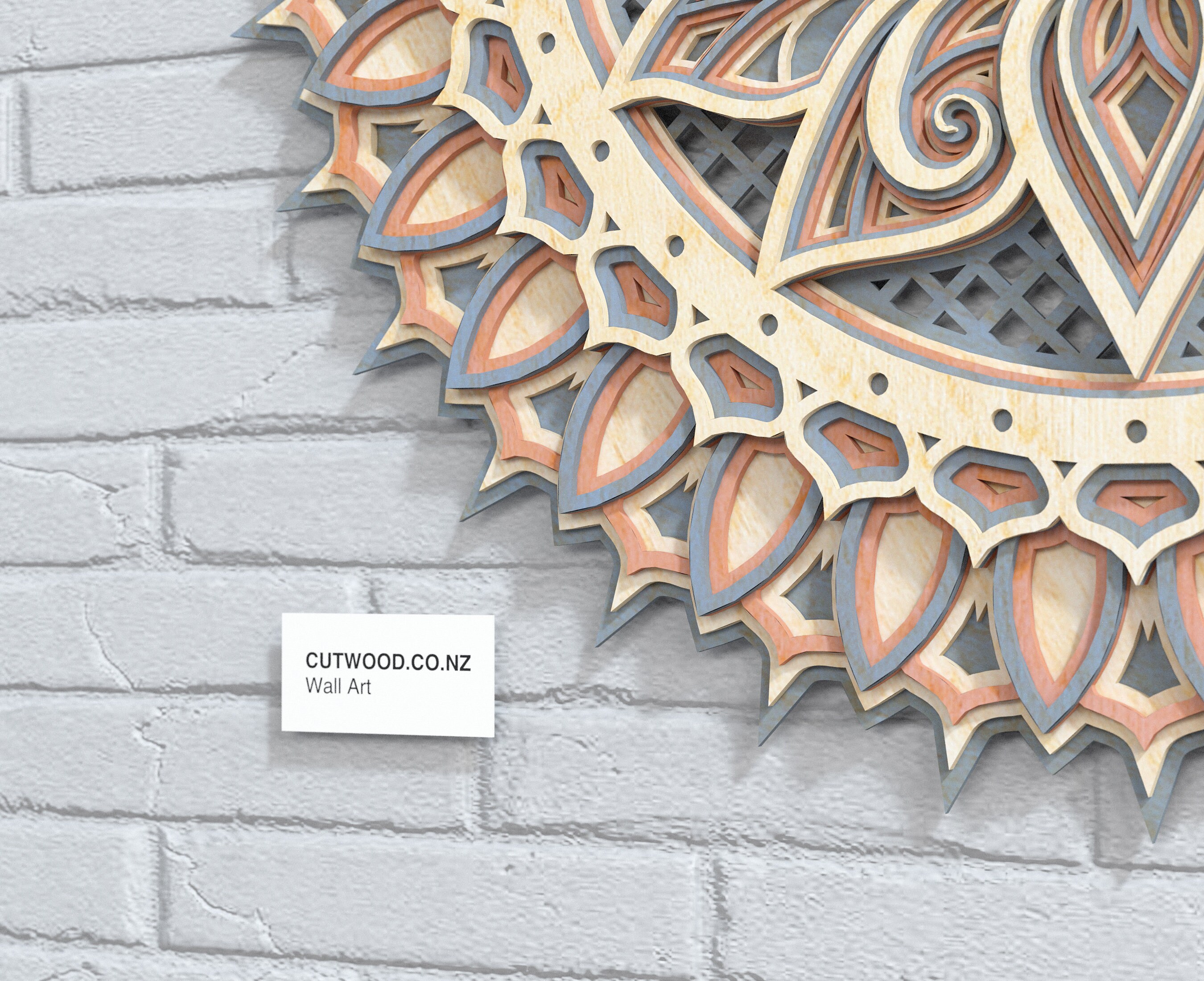 Lotus Flower Mandala Wall Art Laser file Mandala Pattern | Etsy