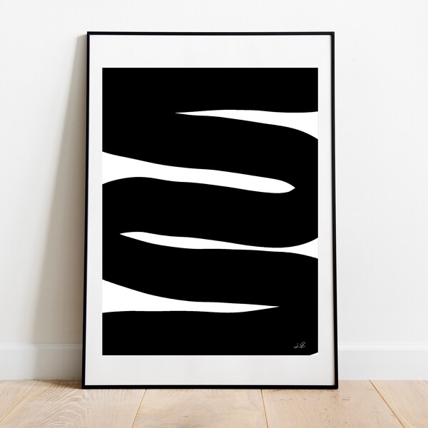 Zig Zag Poster Etsy