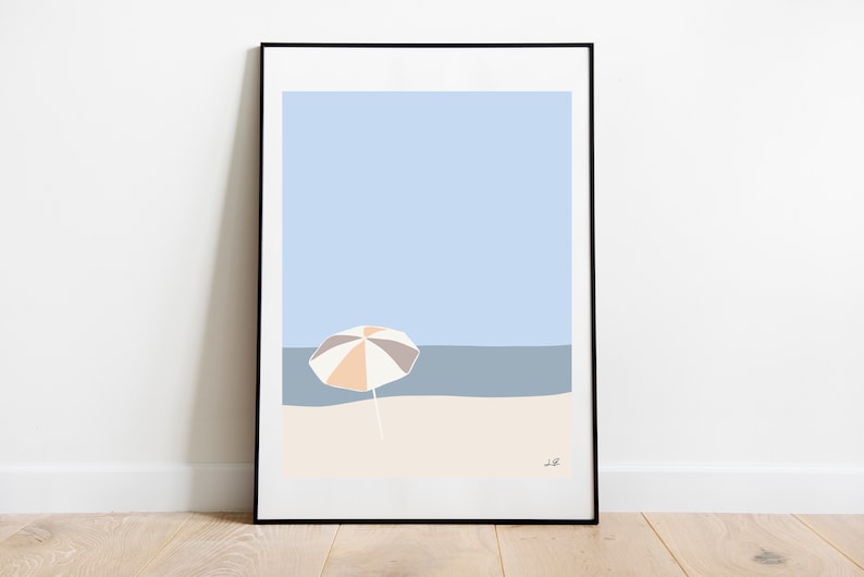 Coogee beach graphic print wall art image 1