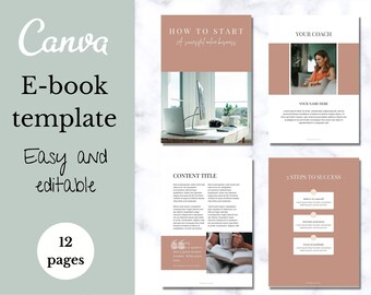 Ebook Template, Editable in Canva, Lead Magnet, Course Creator Ebook, Workbook Template, Opt-in Freebie