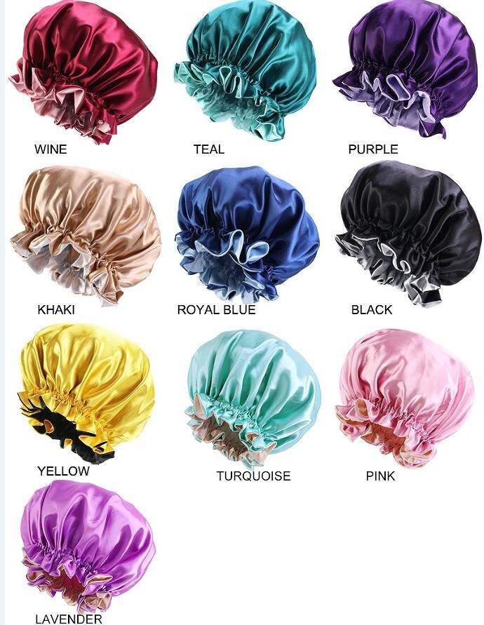 Buy Satin Bonnet for Black Women Silk Bonnet for Curly Hair Wraps for  Sleeping Satin Scarf for Hair Online at Low Prices in India  Amazonin