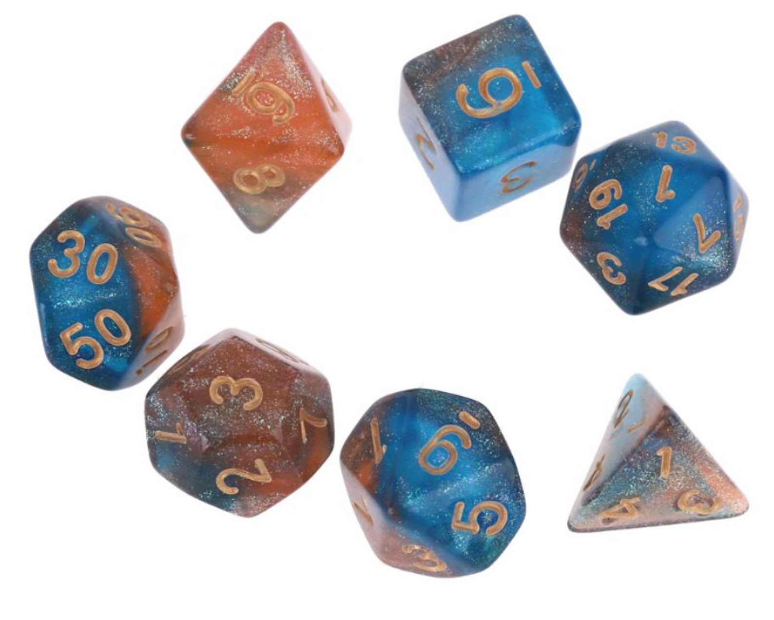 7pcs DnD Dice for Divination Witch Dice Polyhedral Dice Etsy