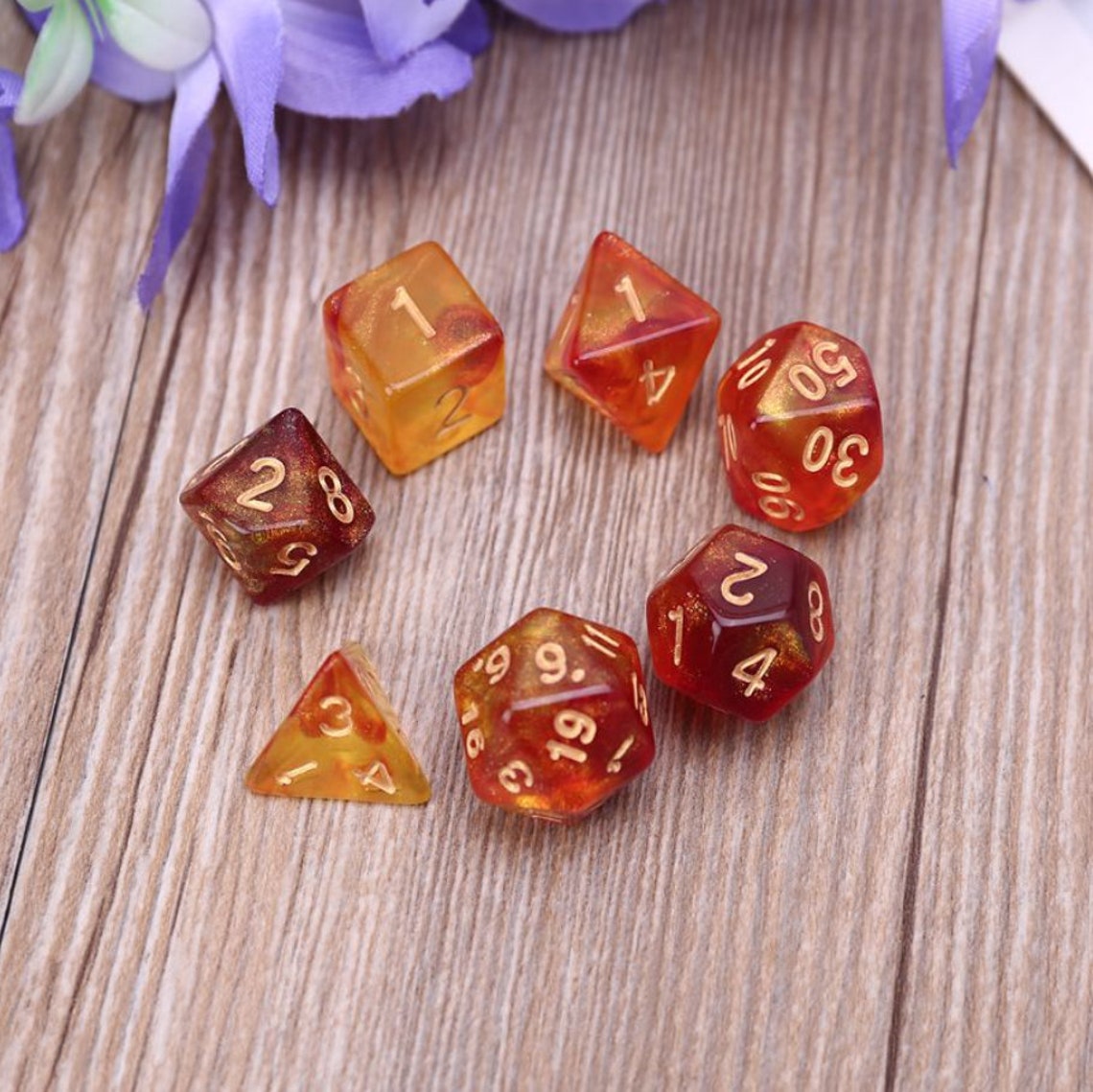 7pcs DnD Dice for Divination Witch Dice Polyhedral Dice Etsy