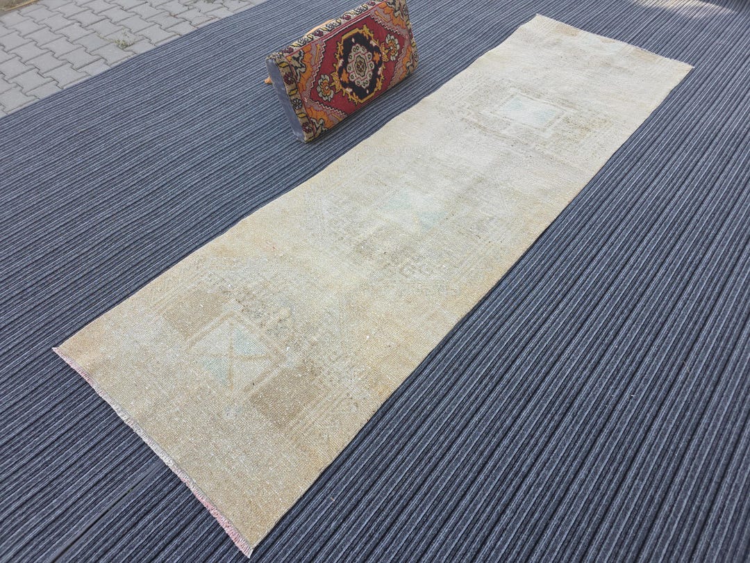 Cream Pattern Entry Rug 3x10 Feet Cream Neutral Runner Rug for Kitchen and Entryway - Etsy