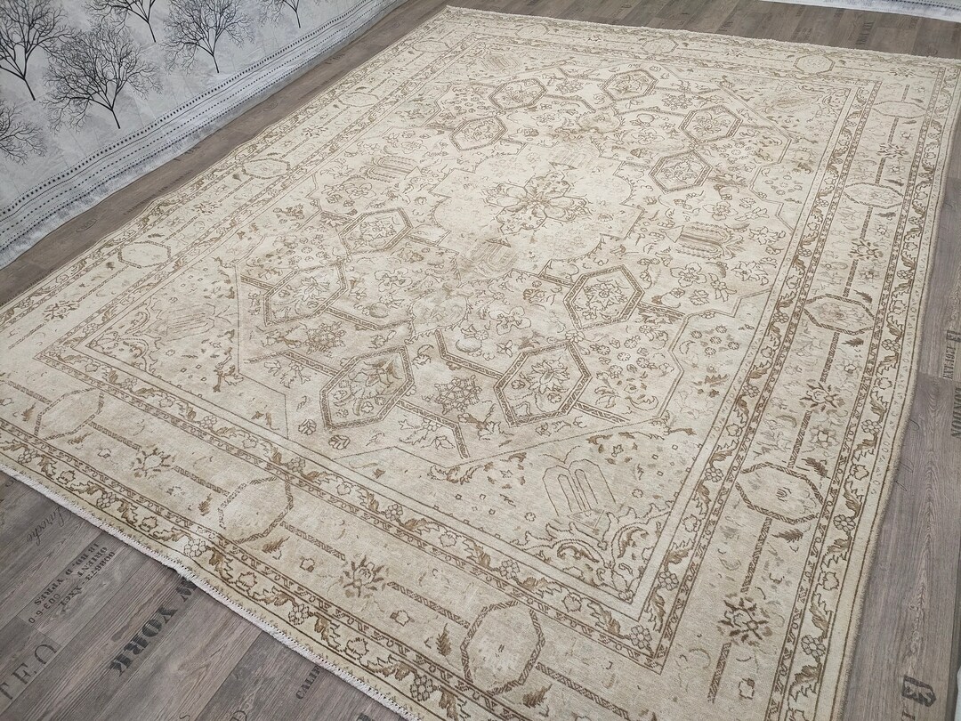 Special Oversize Area Rug 10x12.5 Feet 10'x13' Ft Oushak Hand Knotted