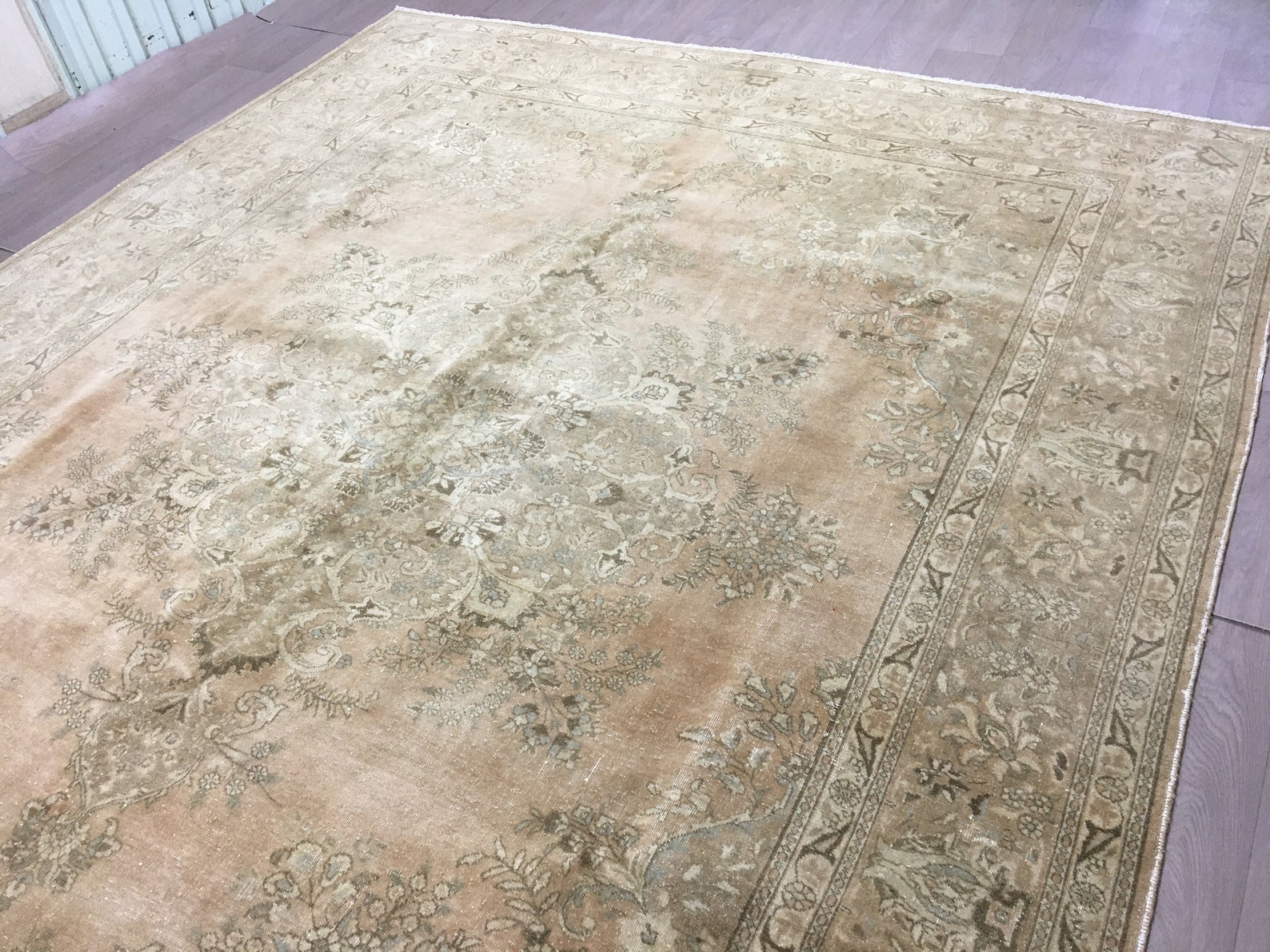 OVERSIZE CREAM RUG Persian Area for Living Room 10x12 feet / Etsy