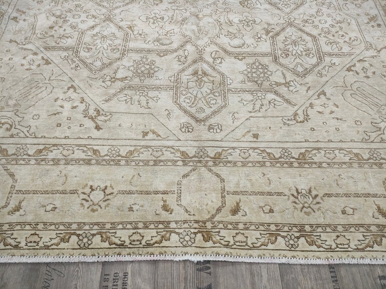 Special Oversize Area Rug 10x12.5 Feet 10'x13' Ft Oushak Hand Knotted